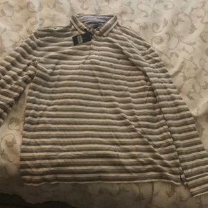Striped Tommy Hilfiger long sleeve polo XXL